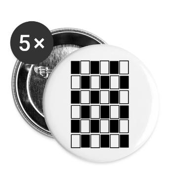 Pattern - Buttons small 1''/25 mm (5-pack) - white - Front