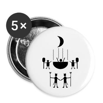 Heiße Nacht - Buttons klein 25 mm (5er Pack) - Weiß - Vorne