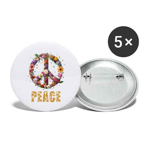 Peace - Fred - Liten pin 25 mm (5-er pakke)