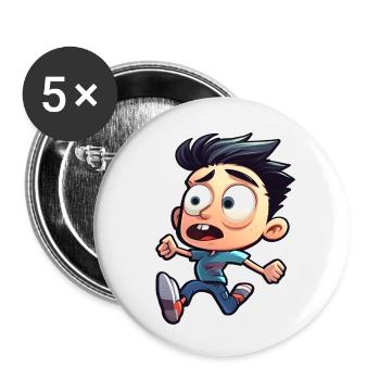 Phantastische Figuren - Buttons klein 25 mm (5er Pack) - Weiß - Vorne