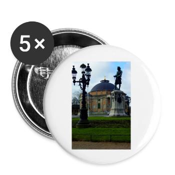 Le roi devant l’Église allemande - Lot de 5 petits badges (25 mm) - blanc - Devant