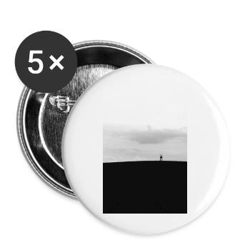 Der highseat auf einem hügel im feld - Buttons klein 25 mm (5er Pack) - Weiß - Vorne