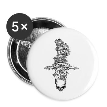 Baltic Sea // Illustration - Buttons small 1''/25 mm (5-pack) - white - Front