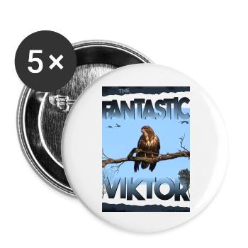 Viktor Geburtstag Viktor - Buttons klein 25 mm (5er Pack) - Weiß - Vorne