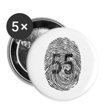 Made in Meuse - Lot de 5 petits badges (25 mm) - blanc - Devant