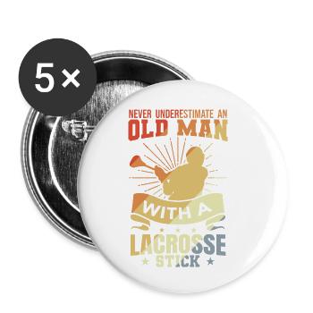 Lacrosse Grandfather - Buttons small 1''/25 mm (5-pack) - white - Front