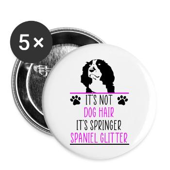 Citation de Springer - Lot de 5 petits badges (25 mm) - blanc - Devant