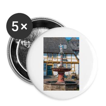 well on a historical market place Goslar - Buttons small 1''/25 mm (5-pack) - white - Front