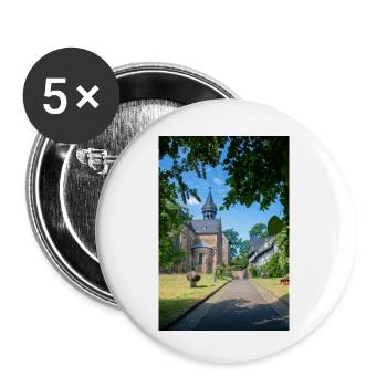 Pfarrkirche St. Peter und Paul Goslar - Buttons klein 25 mm (5er Pack) - Weiß - Vorne