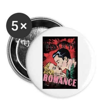 VINTAGE ROMANCE 4 BIS - Buttons small 1''/25 mm (5-pack) - white - Front