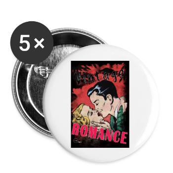 VINTAGE ROMANCE 4 von Yume Origins - Buttons klein 25 mm (5er Pack) - Weiß - Vorne