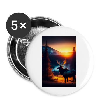 Mystical Sweden - Buttons small 1''/25 mm (5-pack) - white - Front