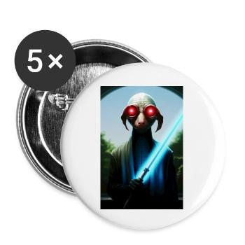 The light - Buttons small 1''/25 mm (5-pack) - white - Front