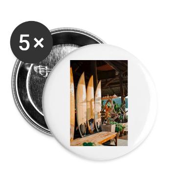 Brandung - Buttons klein 25 mm (5er Pack) - Weiß - Vorne