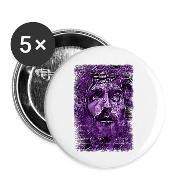 Jesus god gud Maria Madonna Mariana Virgin Mary - Buttons small 1''/25 mm (5-pack) - white - Front