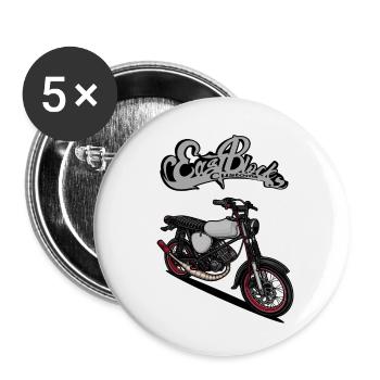 S51 (Tuning) // Illustration - Buttons klein 25 mm (5er Pack) - Weiß - Vorne
