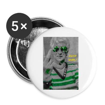 Scheiß Krieg! - Buttons klein 25 mm (5er Pack) - Weiß - Vorne