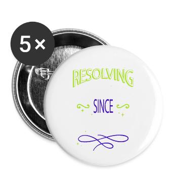 birthday present idea copywriter humor gift fun - Buttons klein 25 mm (5er Pack) - Weiß - Vorne