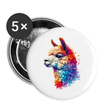 Alpaca - Buttons small 1''/25 mm (5-pack) - white - Front