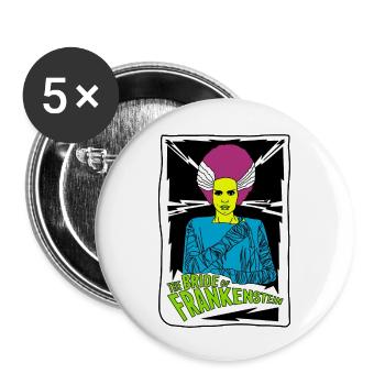 Braut von Franky Retro Poster Design - Buttons klein 25 mm (5er Pack) - Weiß - Vorne