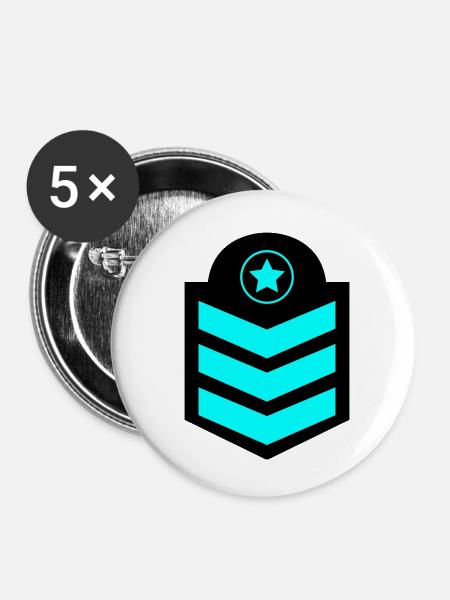 abzeichen - Buttons klein 25 mm (5er Pack) - Weiß
