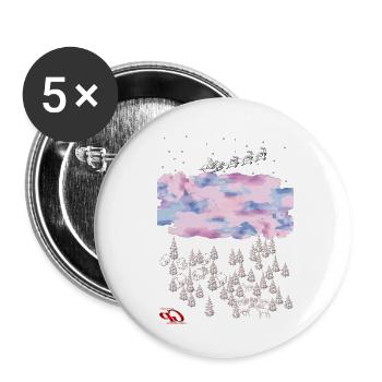 T-shirt de créateur ORIGINAL PAUKNER GRNA - Lot de 5 petits badges (25 mm) - blanc - Devant