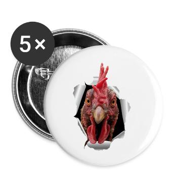 Chicken tears paper - Buttons small 1''/25 mm (5-pack) - white - Front