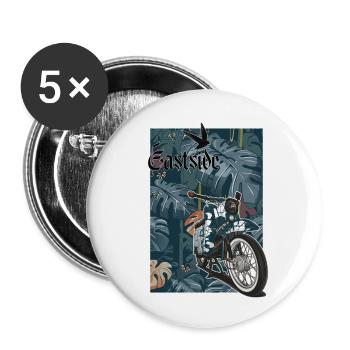 Schwalbe KR51/1 // Illustration - Buttons klein 25 mm (5er Pack) - Weiß - Vorne
