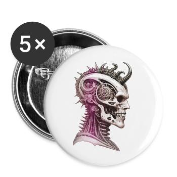 L’âge de la folie - Lot de 5 petits badges (25 mm) - blanc - Devant