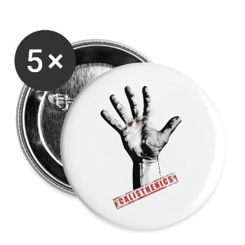 Calisthenics is strength - Buttons small 1''/25 mm (5-pack) - white - Front