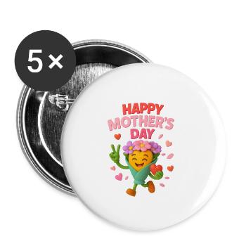 ChatGPT Image May 17, 2025 09 21 42 - Buttons small 1''/25 mm (5-pack) - white - Front