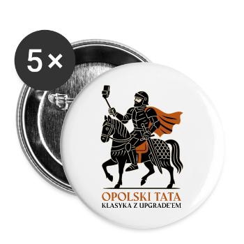 Opole Dad – Classic with Upgrade - Buttons small 1''/25 mm (5-pack) - white - Front