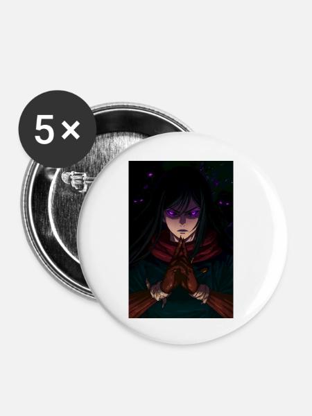 Voidlock - Buttons klein 25 mm (5er Pack) - Weiß