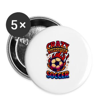 Blaze of Passion: United for the Game - Buttons small 1''/25 mm (5-pack) - white - Front