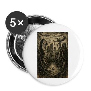Nature Will Reclaim - Buttons small 1''/25 mm (5-pack) - white - Front