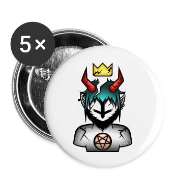 L'âme d'un démon brisé - Lot de 5 petits badges (25 mm) - blanc - Devant