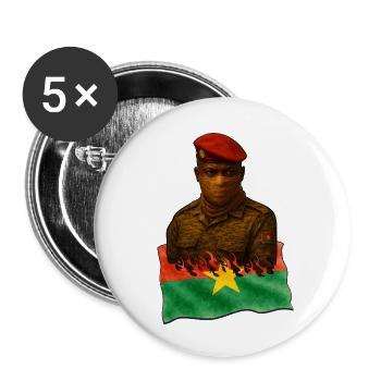 Burkina Faso Echoes | 2025 Artworks - Buttons small 1''/25 mm (5-pack) - white - Front