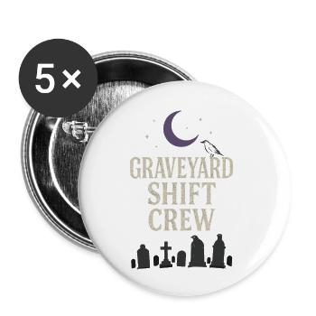 Corpse Science Dark Humor Death Positive - Buttons small 1''/25 mm (5-pack) - white - Front