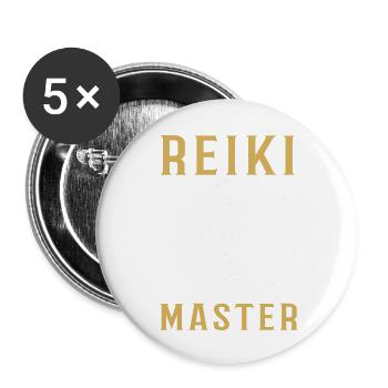 Reiki Symbol Reiki Master Reiki - Buttons small 1''/25 mm (5-pack) - white - Front