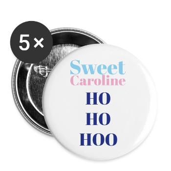Sweet_caroline - Buttons klein 25 mm (5er Pack) - Weiß - Vorne