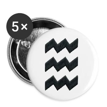 Broderie Eindhoven Vibes en noir (imprimé) - Lot de 5 petits badges (25 mm) - blanc - Devant