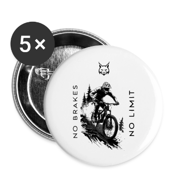 Sin frenos, sin límite - Paquete de 5 chapas pequeñas (25 mm)
