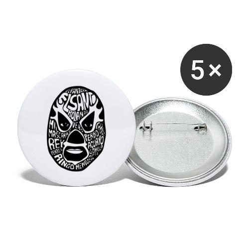 El Luchador - Buttons klein 25 mm (5-pack)