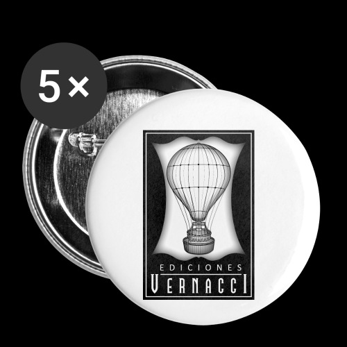 logotipo de ediciones Vernacci - Paquete de 5 chapas pequeñas (25 mm)