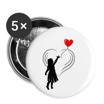 Laisse tomber. Releasing. Idée cadeau anniversaire - Lot de 5 petits badges (25 mm) - blanc - Devant