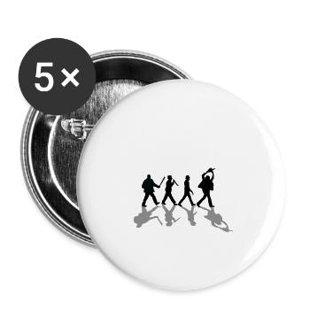Abbey Road Killer - Lot de 5 petits badges (25 mm) - blanc - Devant