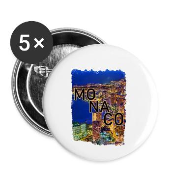 Monaco - Buttons small 1''/25 mm (5-pack) - white - Front