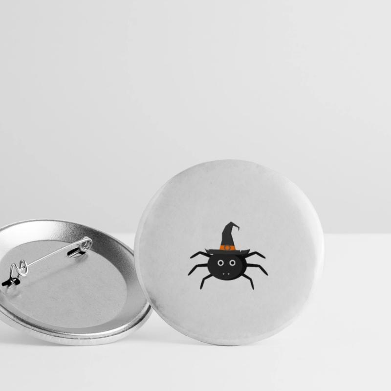 Halloween Spinne Geschenk oder Geschenkidee Buttons klein 25 mm (5er Pack)