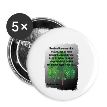Special people In this sense... - Buttons small 1''/25 mm (5-pack) - white - Front
