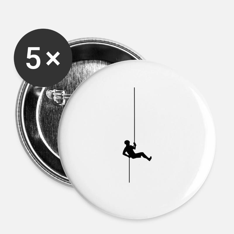 Climbing climb - Buttons small 1''/25 mm (5-pack) - white